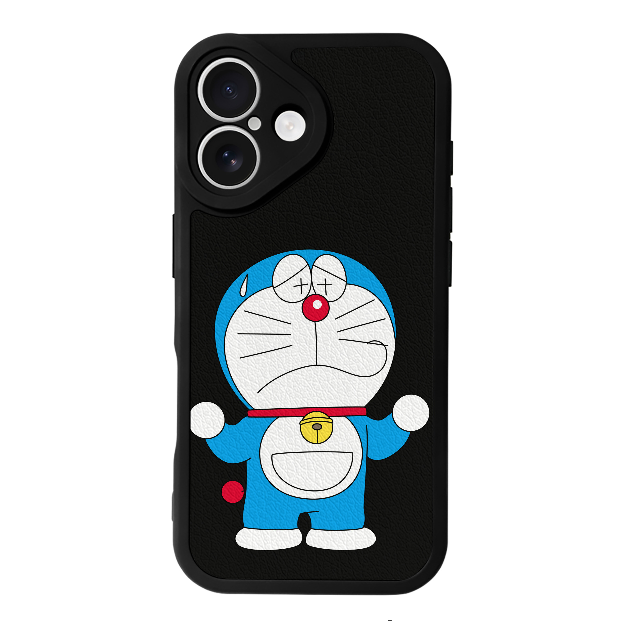 （画像用） ドラえもん Doraemon 【iPhone 16シリーズ対応】シリコンスマホケース（レザー調） 材質：シリコン
